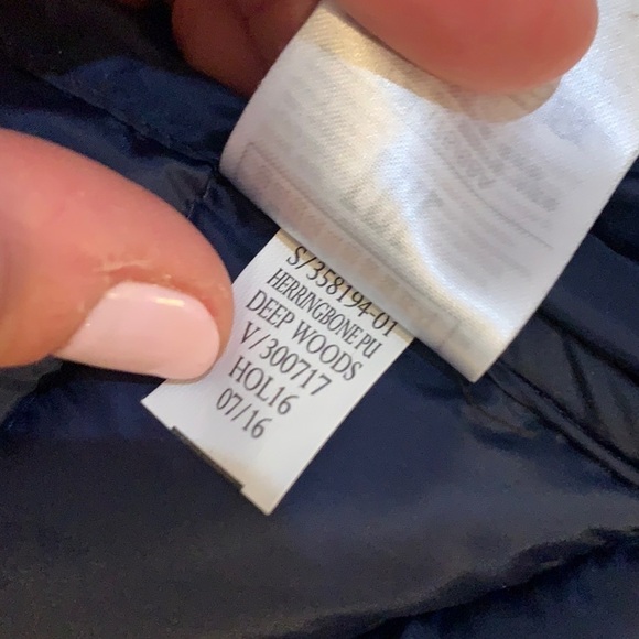 GAP jacket fall green quilted Herringbone XS - Picture 9 of 12